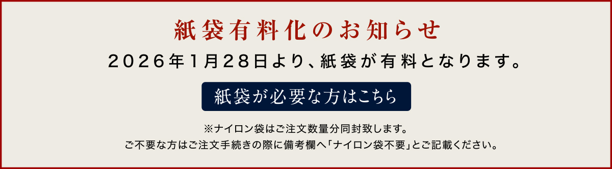 紙袋有料化について