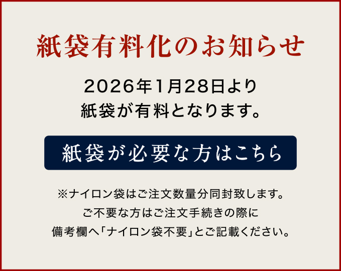 紙袋有料化について